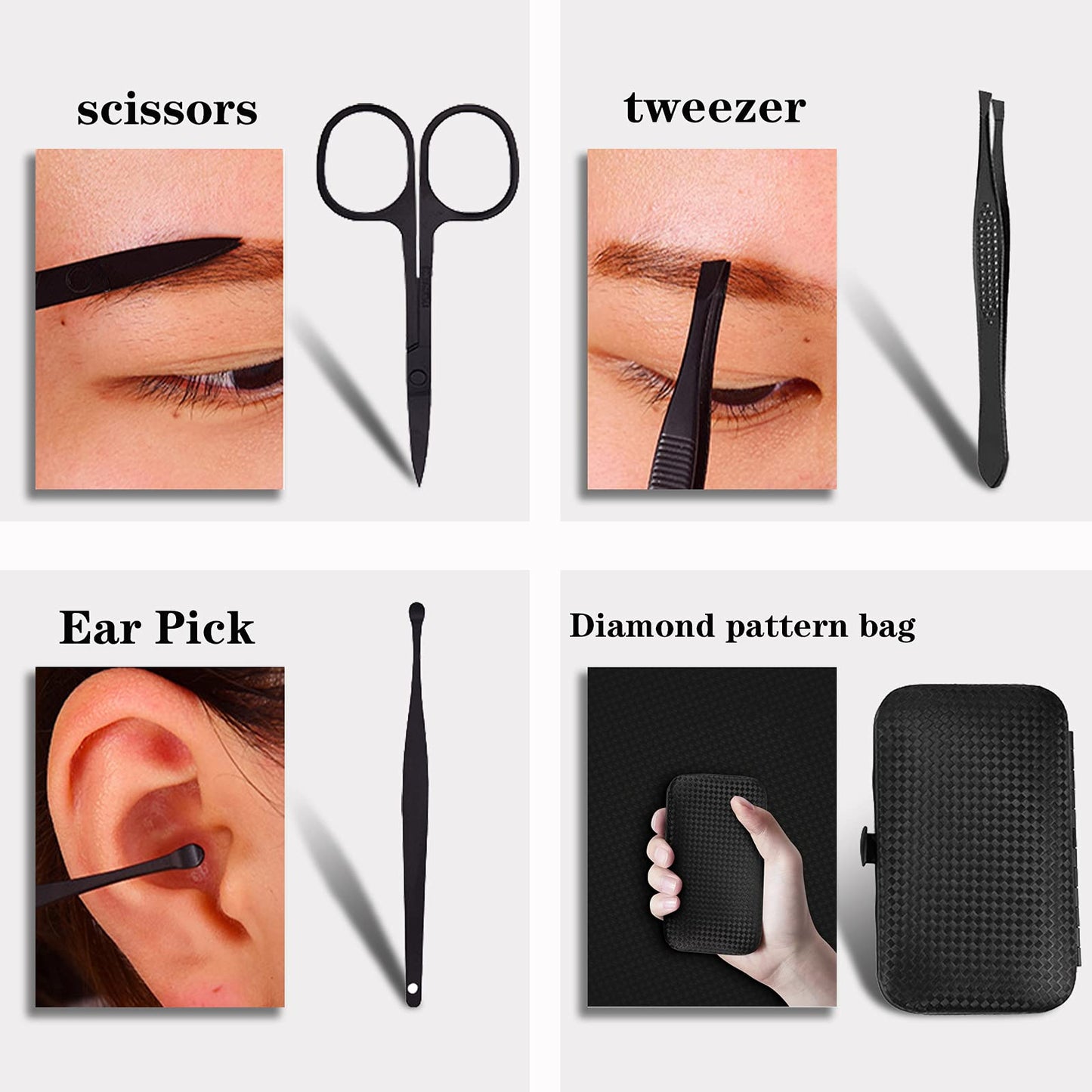 - Professional Manicure Stainless Steel Set | 7 pcs Portable Nail Clippers Set | Pedicure Set -
