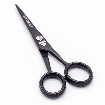 - STONLI 4.5 inches Beard and Moustache Scissors | Nose Hair Trimming Stainless Steel Scissors -