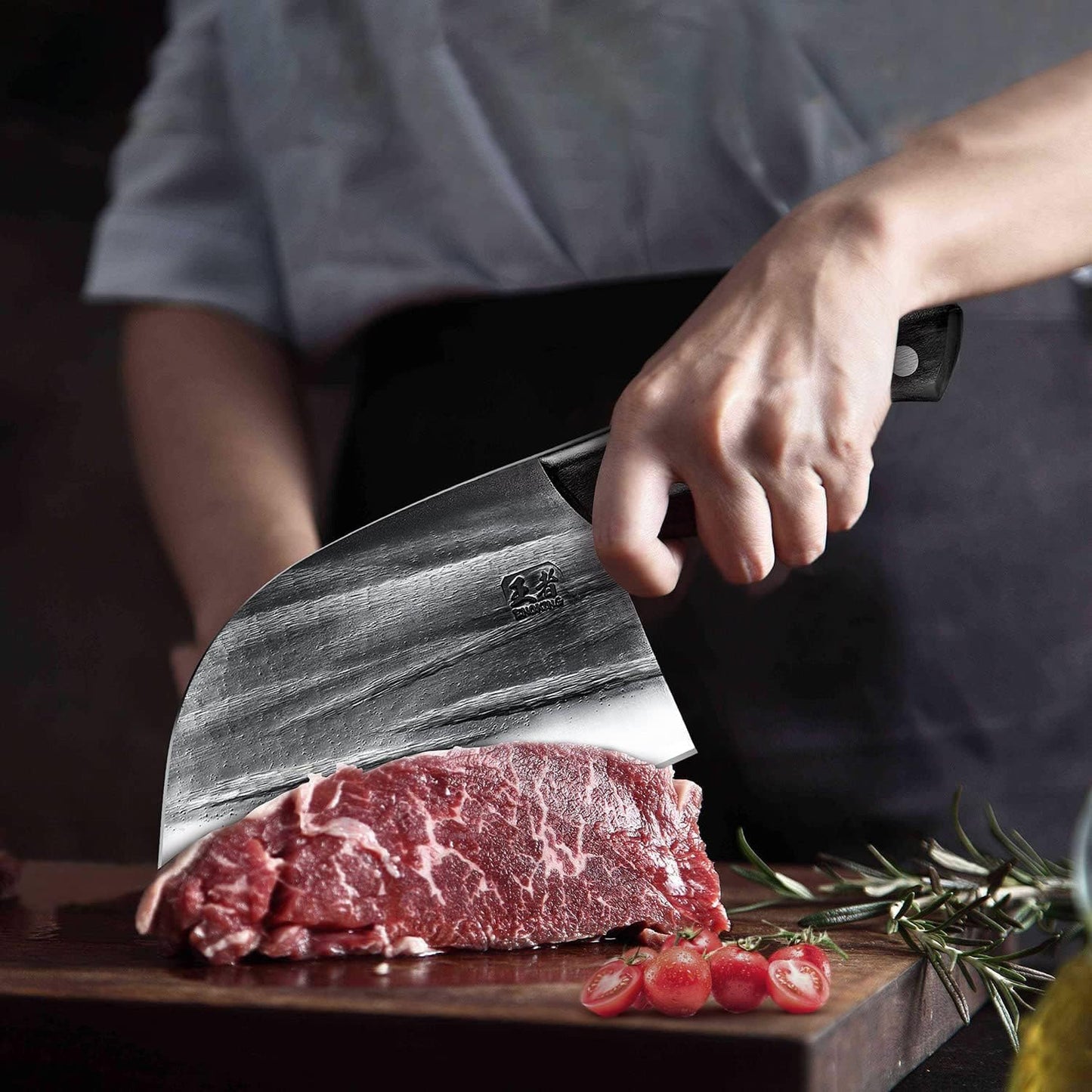 - ENOKING Professional Chef Knife | 6.7inch Handmade Forged Kitchen Knife for Chopping -