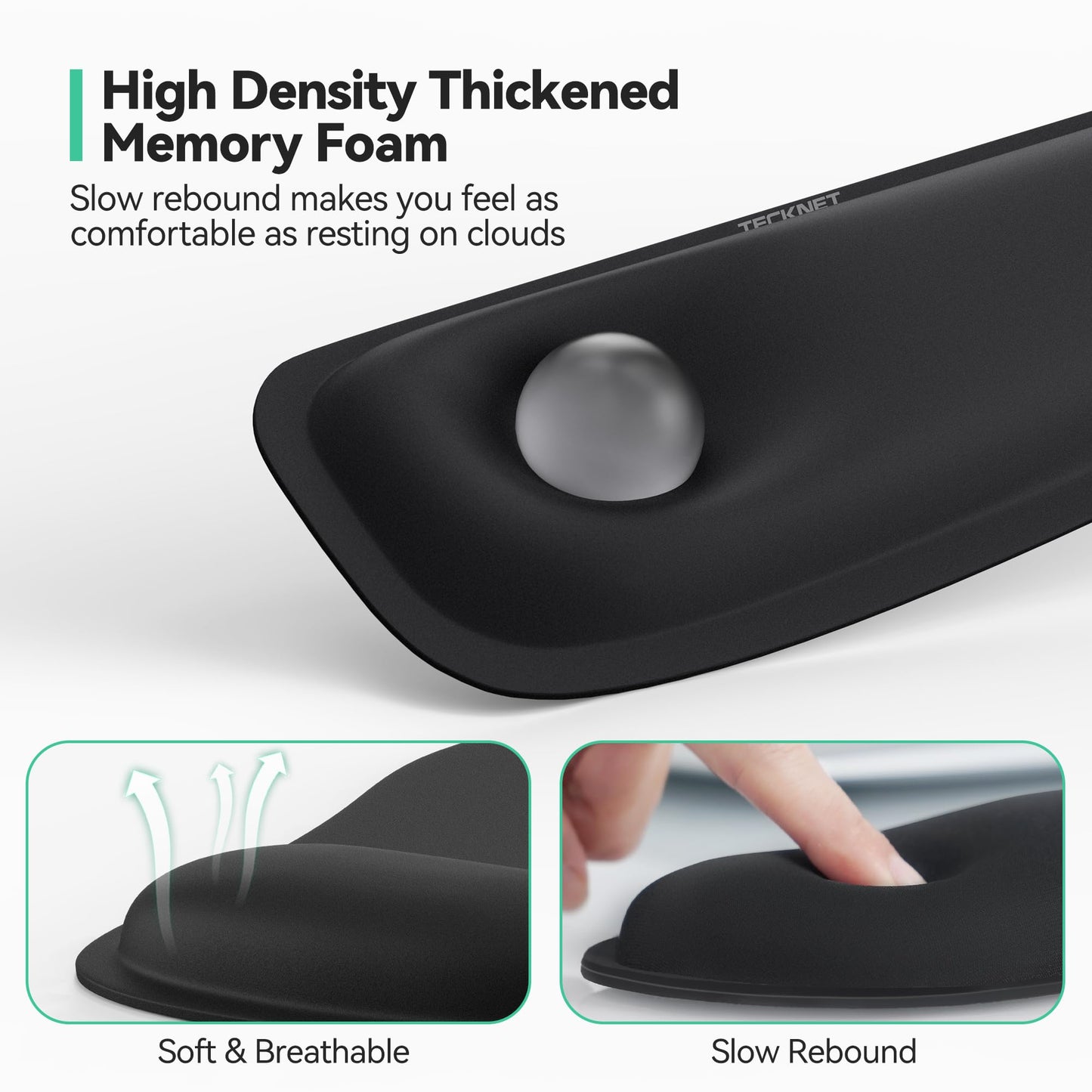 - TECKNET Keyboard Wrist Rest Mouse Mat Set | Foldable Keyboard and Mouse Mat -