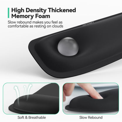 - TECKNET Keyboard Wrist Rest Mouse Mat Set | Foldable Keyboard and Mouse Mat -