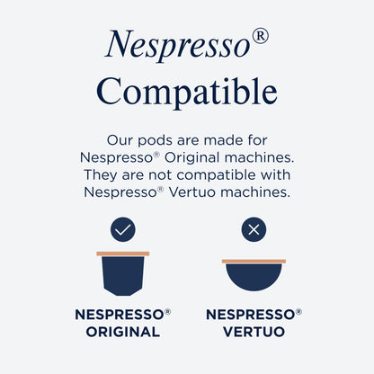 CafePod Coffee Pods Nespresso Compatible Half-Caff Brunch Blend 60 Aluminium Capsules