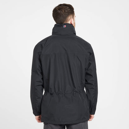 Berghaus Men's Cornice III Interactive Gore-Tex Waterproof Shell Jacket, Durable, Breathable Rain Coat, Black, XL