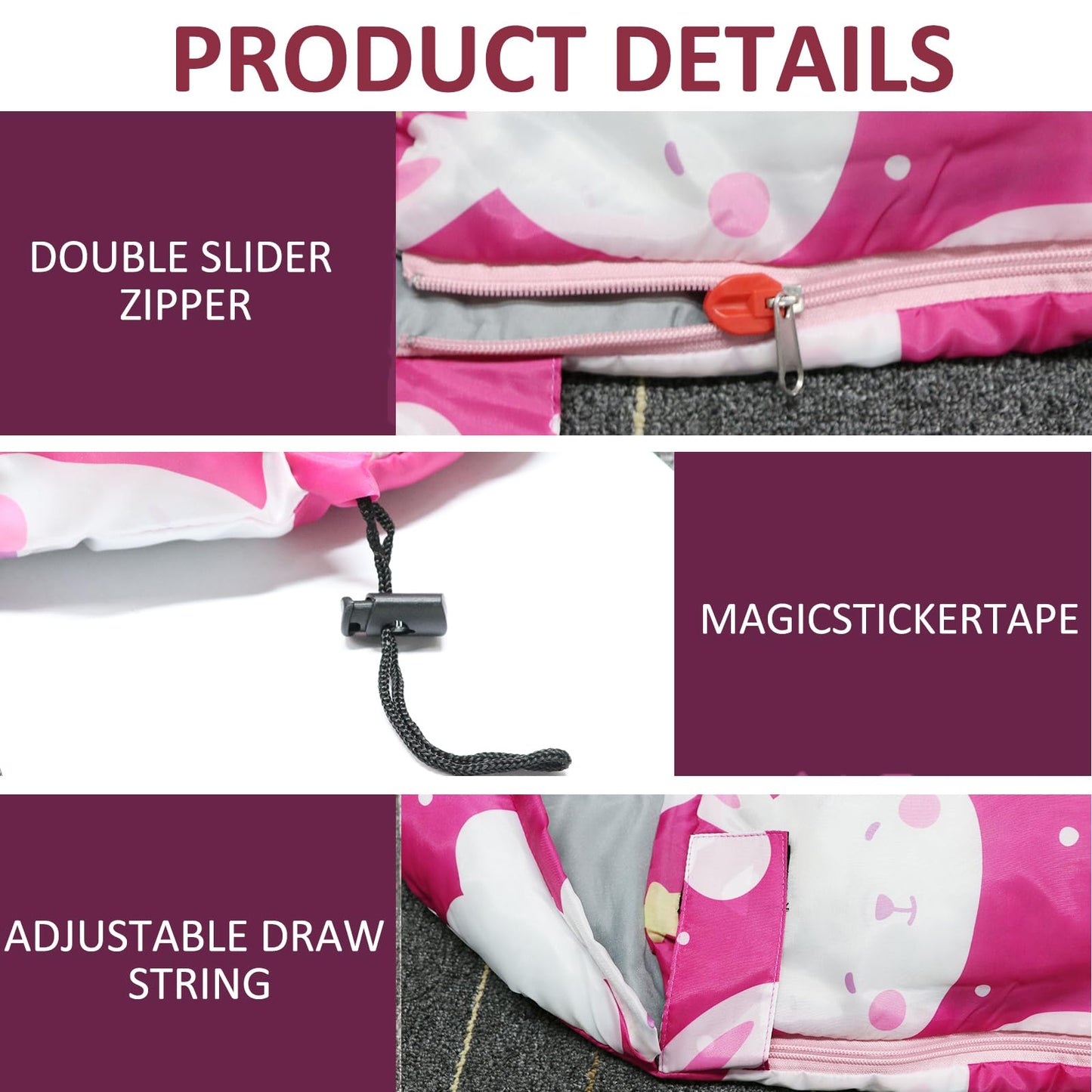 - Kids Sleeping Bags | Camping Sleeping Bags with Carry Bag -
