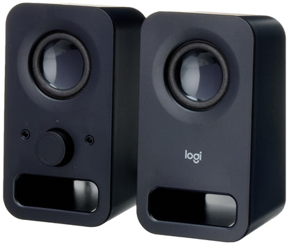 - Logitech Z150 PC Speaker | Stereo Sound | 2 Speakers | 6 Watts Peak Power -