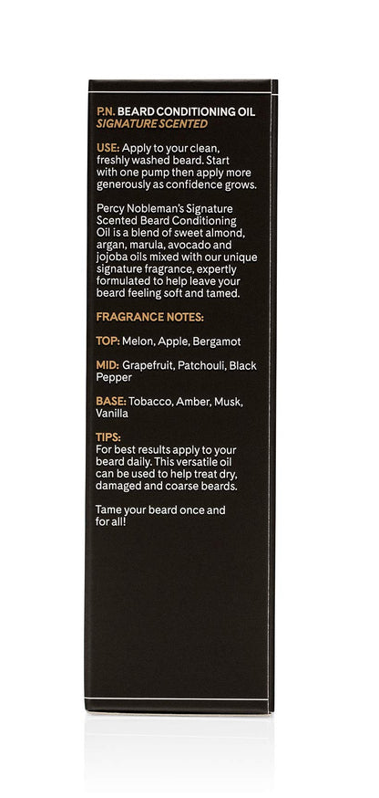 Beard Oil by Percy Nobleman, 99% Beard Conditioning Oil With a Mixture of Quality Ingredients that Softens and Conditions your Facial Hair. (30ml)