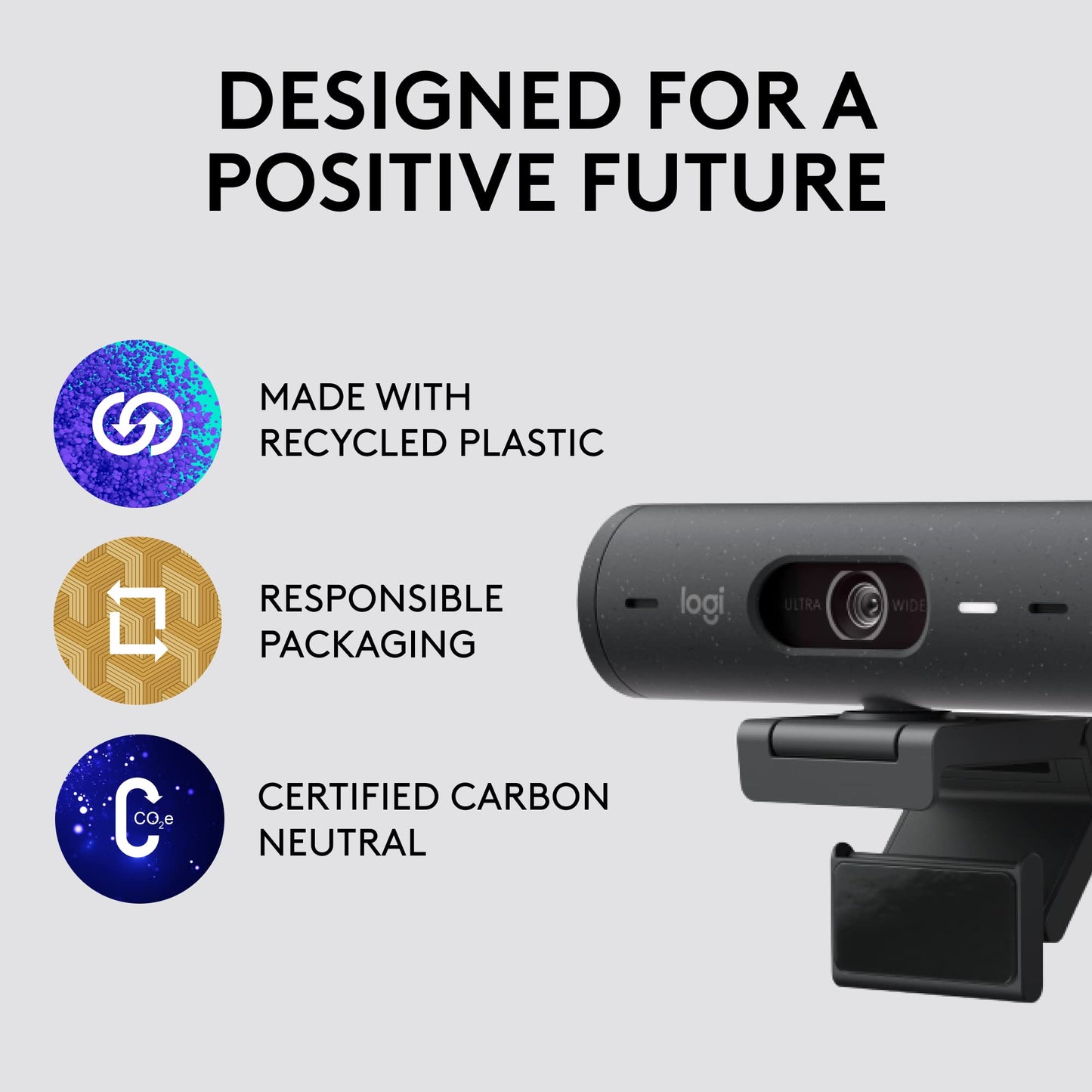 - Logitech Brio 500 Full HD Webcam | Auto Light Correction -