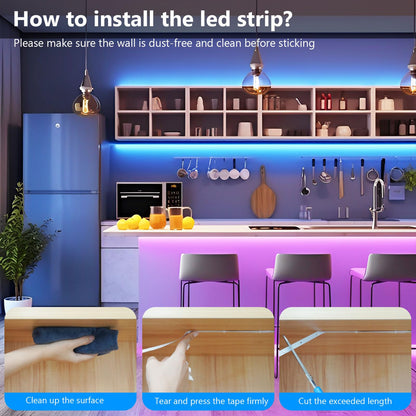- Led Strip Light | 10m Led Lights | Cuttable Led Light Strips with Smart App Control Remote -