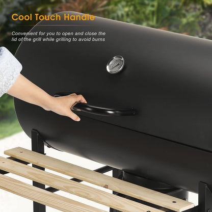 - Large Charcoal Barrel BBQ Barbecue Grill | Outdoor Cooking -