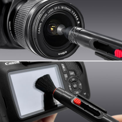 Aispour Updated Camera and Photo Professional Cleaning Kit，10-in-1 Camera Cleaning Kit Included Sensor Cleaning Brush and Camera Lens Cleaning Solution, VR Cleaning kit