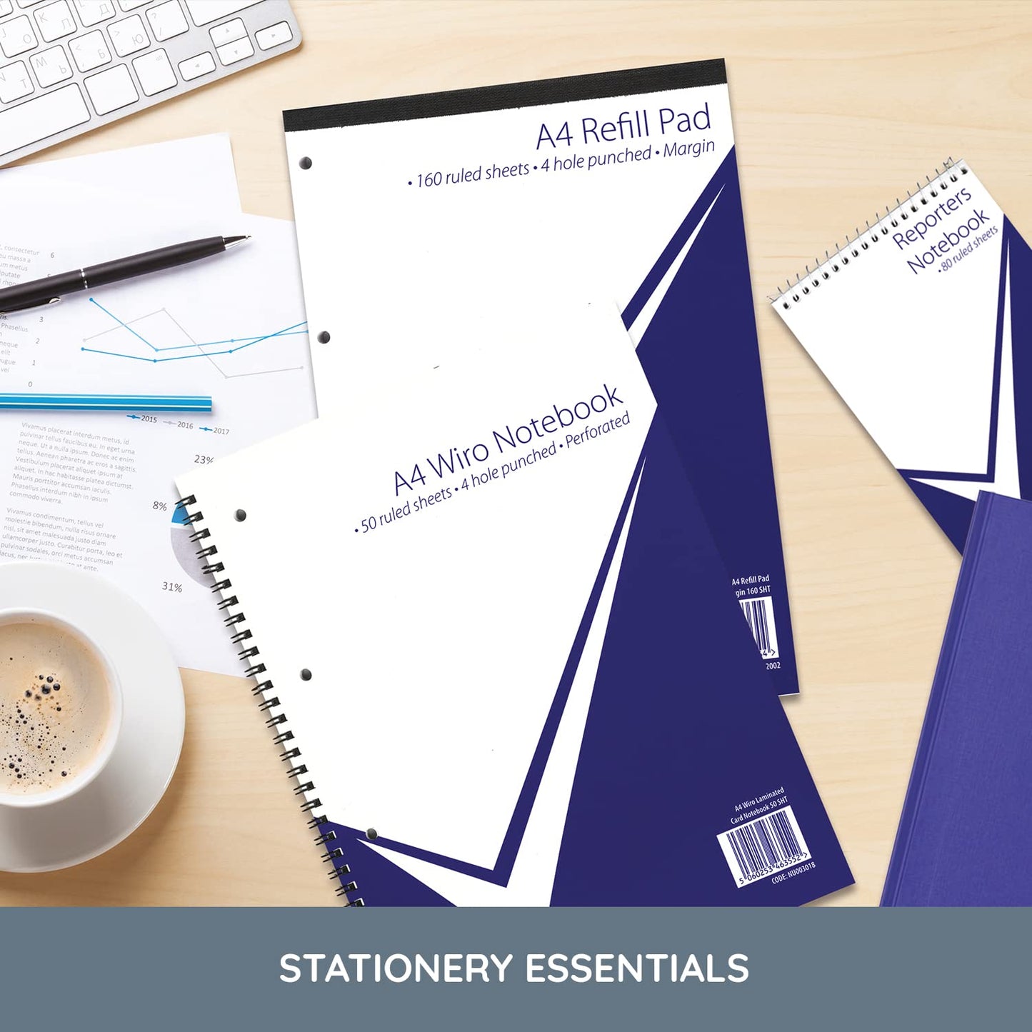 - NU Notebooks | A4 Casebound Manuscript | Office Range | A4 Notebook -