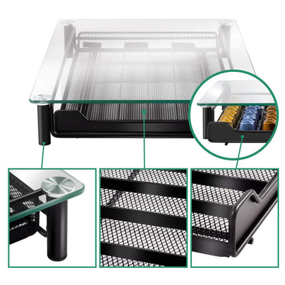 - Masthome Coffee Pods Storage | 60 Capsule Drawer & Machine Stand -