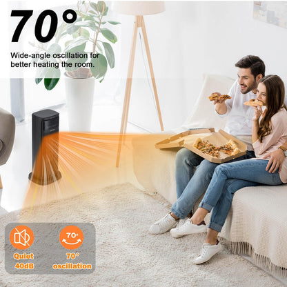 - SONBION Space Heater | Fast Heating Fan Heater with Remote | 2000 W Efficient | Heater for Home Office | Tip-over Protection -