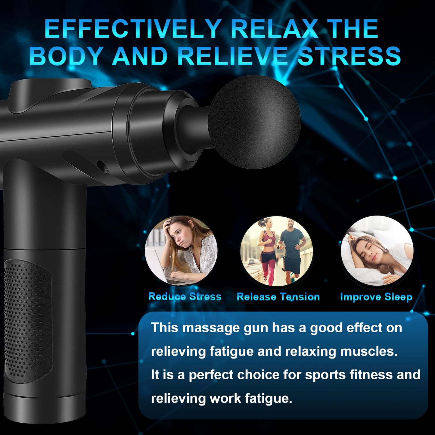 - Massage Gun Deep Tissue | Muscle Percussion Massager | 30 Speeds -