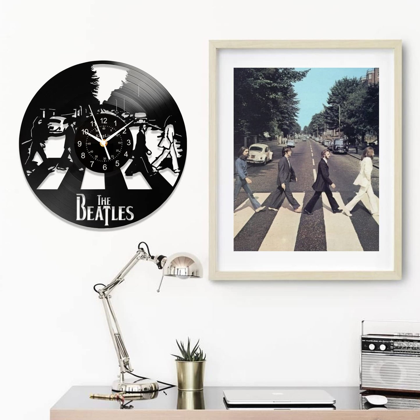 - QIANGGE The Beatles Clock | Vinyl Record Clock | 12 Inch Music Clock -