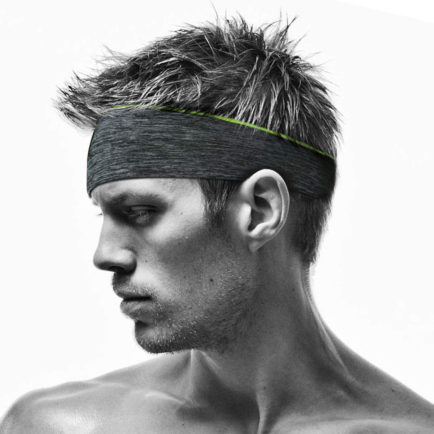 - Zollen Mens Headbands 3 Packs Guys Sweatband and Sports Headband for Men for Running, Cross Training, Racquetball, Working Out