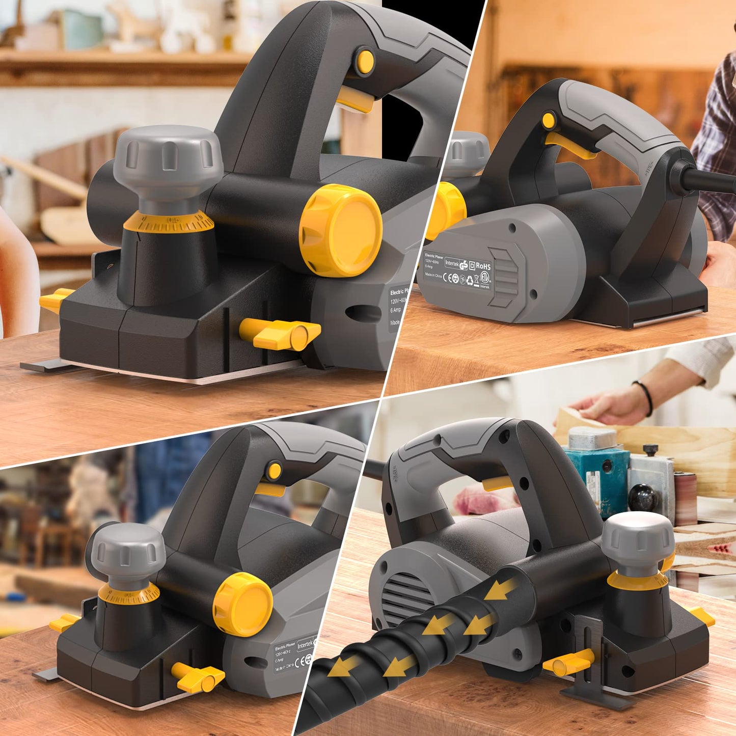 - Electric Hand Planer | Jellas 16000RPM Planer | Planer For Woodworking -