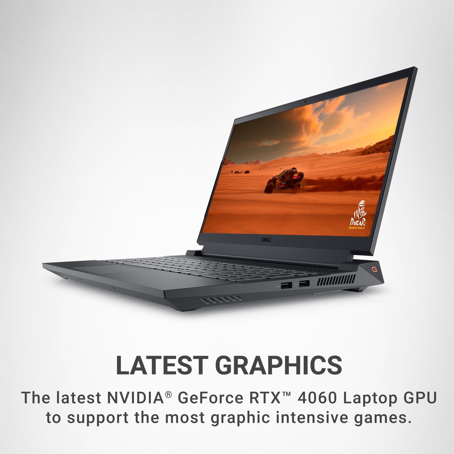 Dell G15 5530 15.6-inch FHD 165 Hz Gaming Laptop, Intel Core i7-13650HX, NVIDIA GeForce RTX 4060 8 GB, 16GB RAM, 512GB SSD, Windows 11 Home (Dark Shadow Grey)