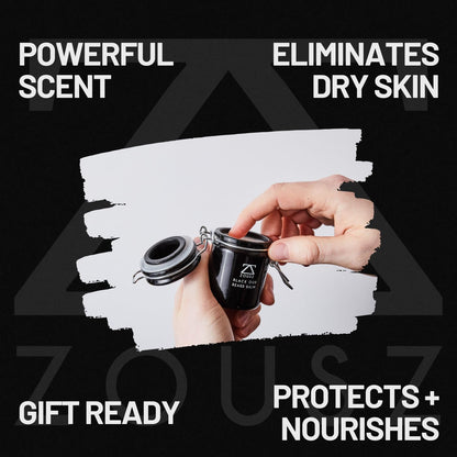 - ZOUSZ Black Oud Beard Balm for Men with Shea Butter