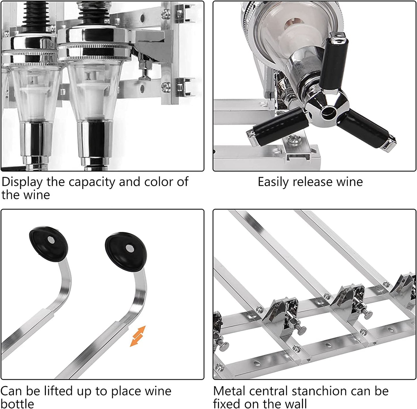 - Trintion 6 Bottle Optics For Home Bar | Wall Mounted | 6 x 30ml |  For Home Pub -