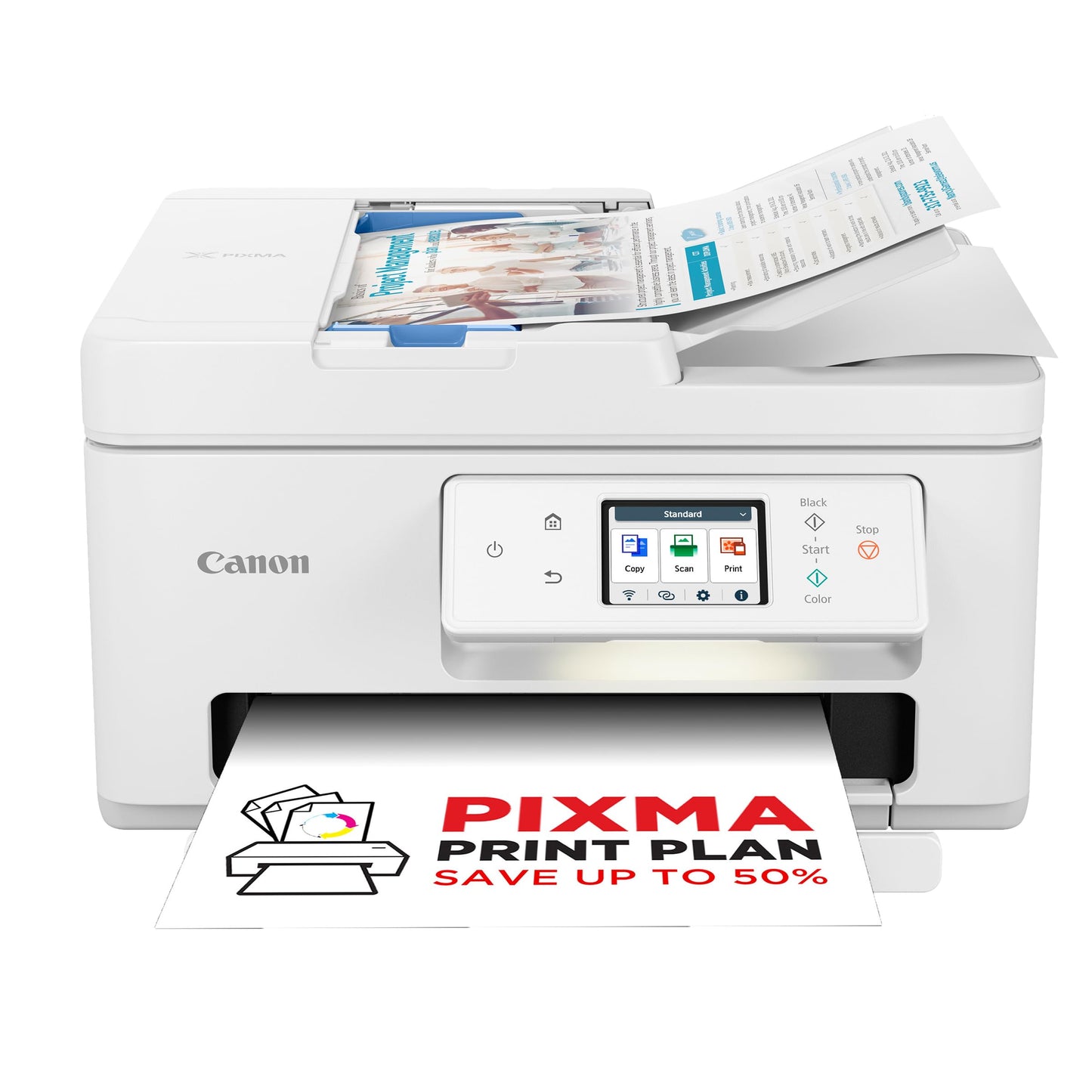Canon PIXMA TS7750i Wireless Colour 3-in-1 Inkjet Photo Printer - PIXMA Print Plan compatible; fast, compact and user-friendly