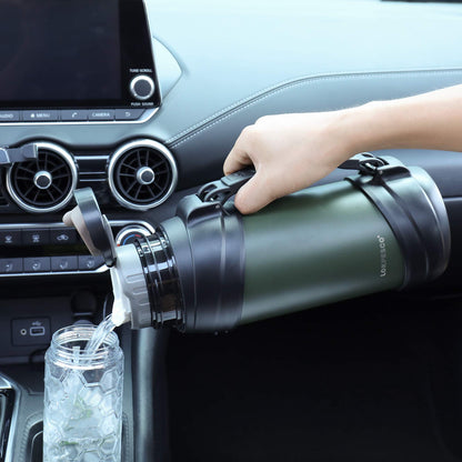 - LOKPESCO Large Coffee Flask | Hot and Cold Drinks | 2L/70oz -