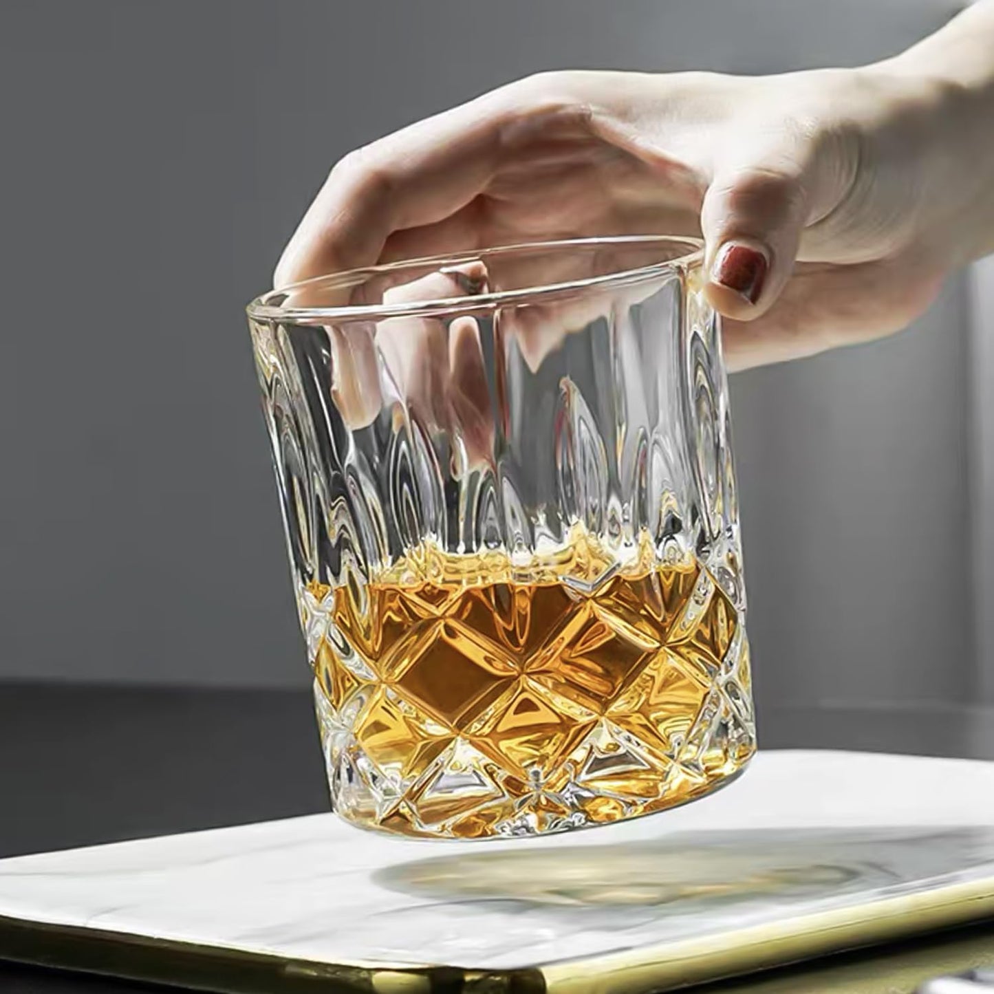 - Triplorare Whiskey glasses | set of 6 11 OZ, Old-Fashioned Whiskey glasses | Rum glasses | Bar whiskey glasses -