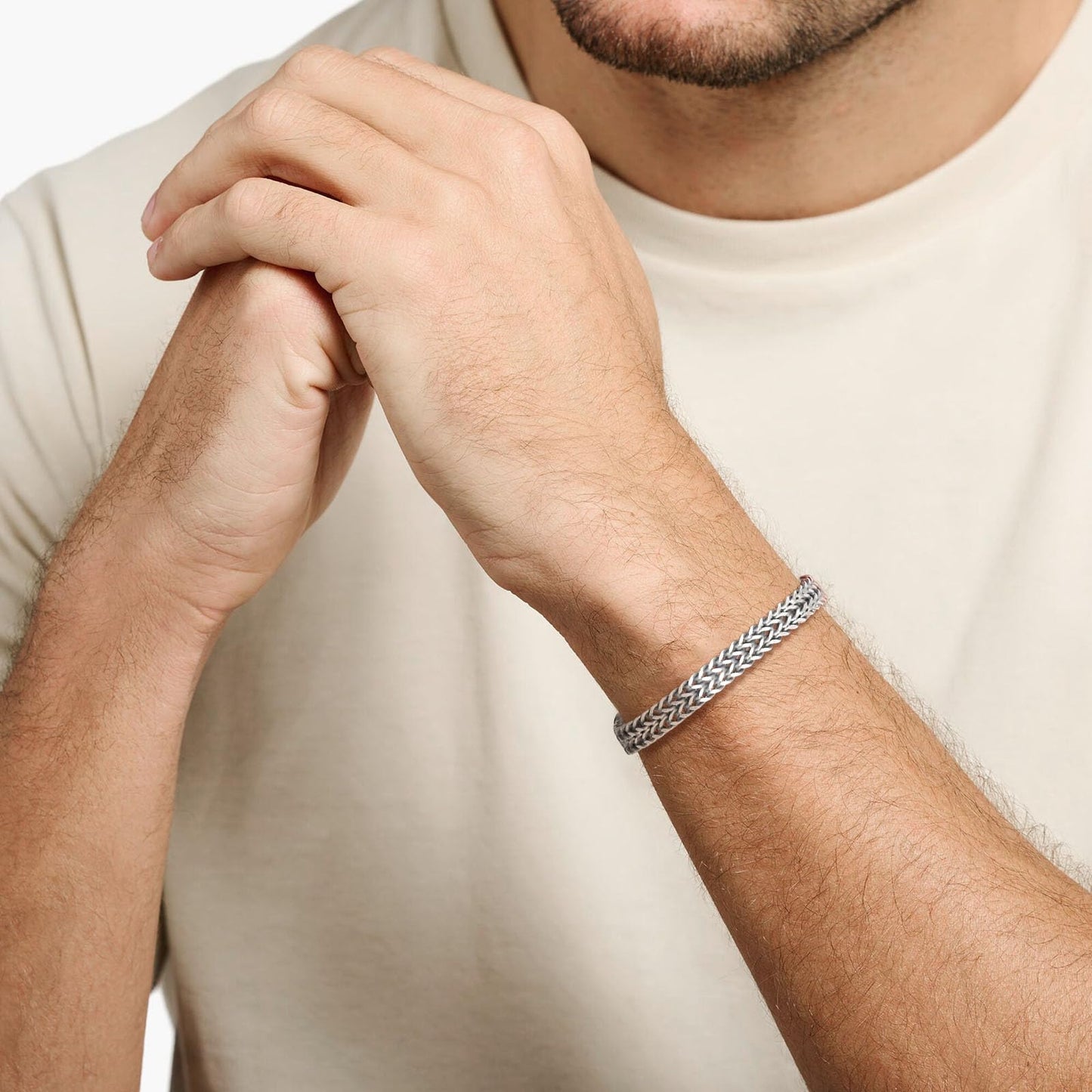 Dad Gifts for Father's Day - 8.5 Inches Stainless Steel Franco Chain Bracelet Engraved Love You Forever, Men's Bracelets Present for Daddy from Daughter Son Wife, Gift for Dad Birthday Christmas