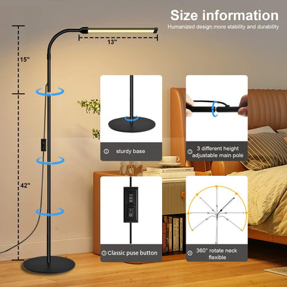 - JCOTTON LED Floor Lamp for Living Room -
