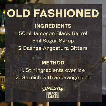 - Jameson Black Barrel Blended Irish Whiskey | Gift box | 70 cl -