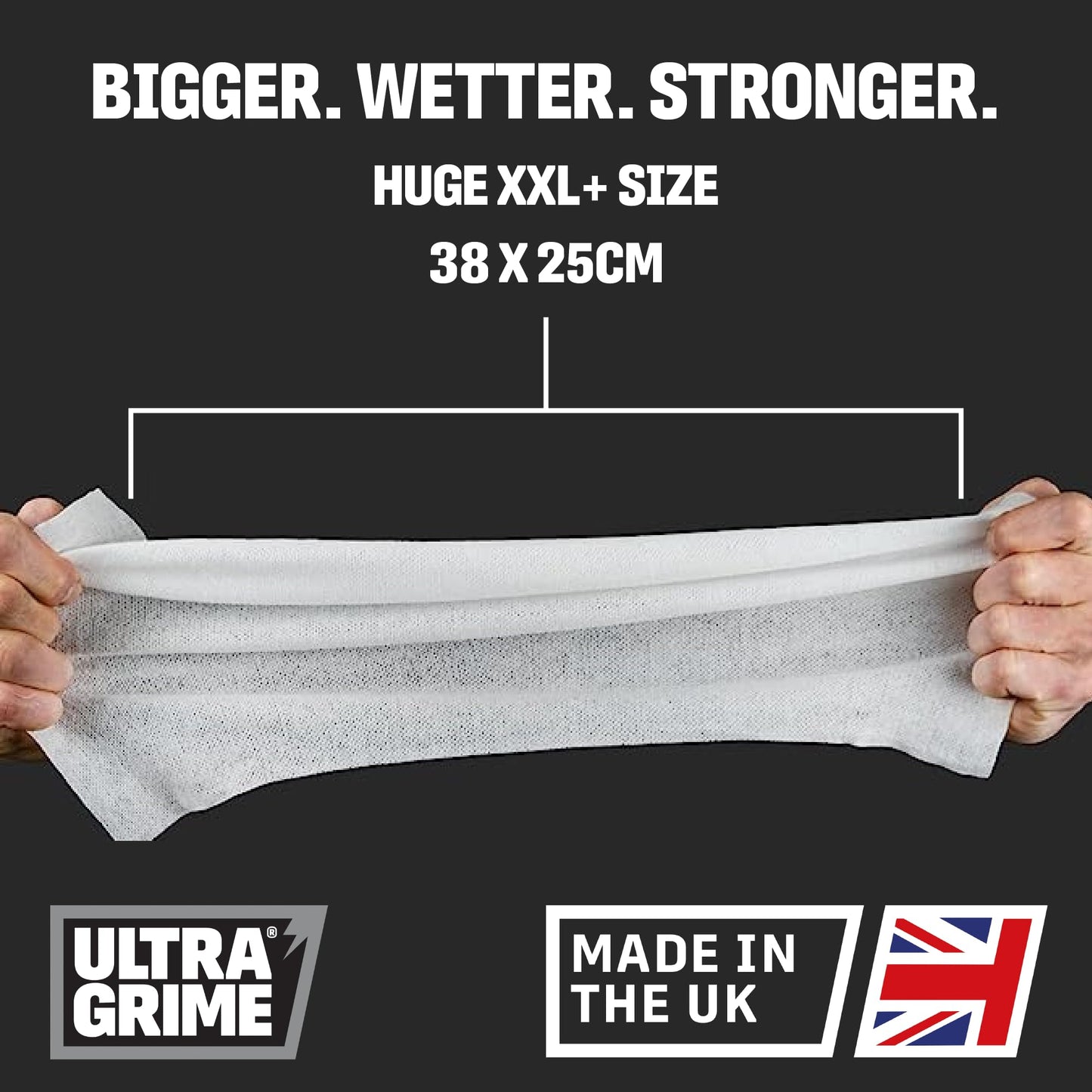 - UltraGrime Family XXL Biodegradable Wipes 80 Thick Wipes -