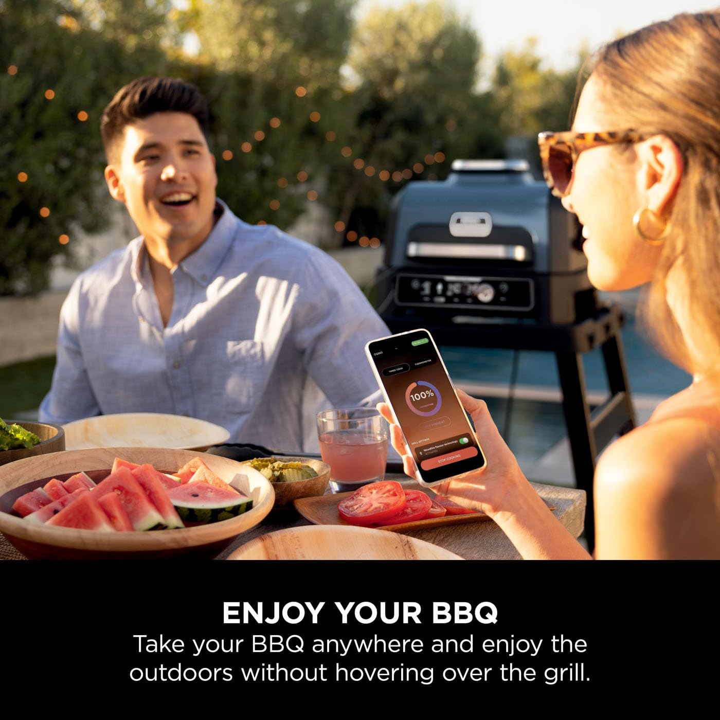 - Ninja Woodfire Pro Connect XL Electric BBQ Grill and Smoker | App Control | Digital Probe -