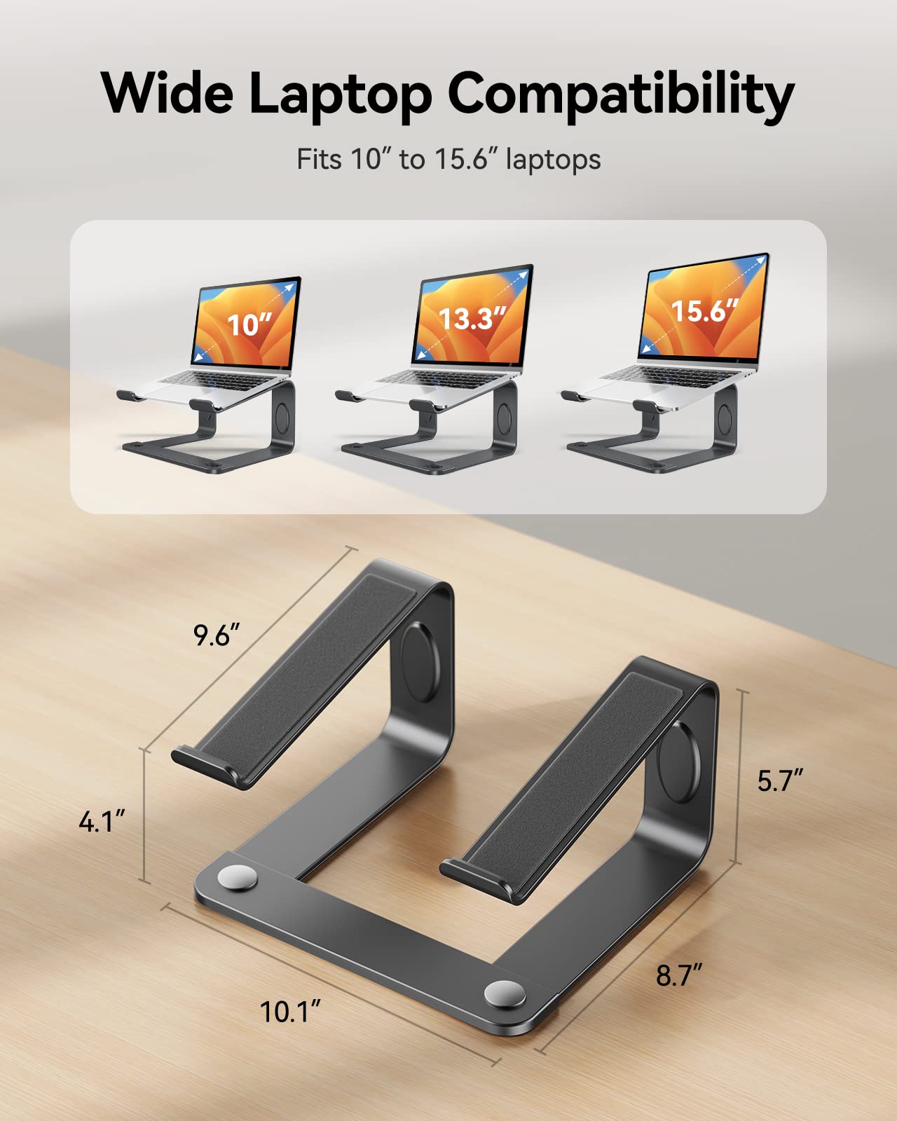 = LORYERGO Laptop Stand | Ergonomic Laptop Riser | Laptop Stand for Desk -