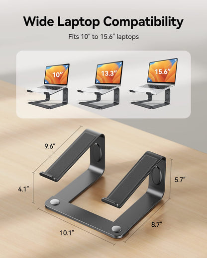 = LORYERGO Laptop Stand | Ergonomic Laptop Riser | Laptop Stand for Desk -