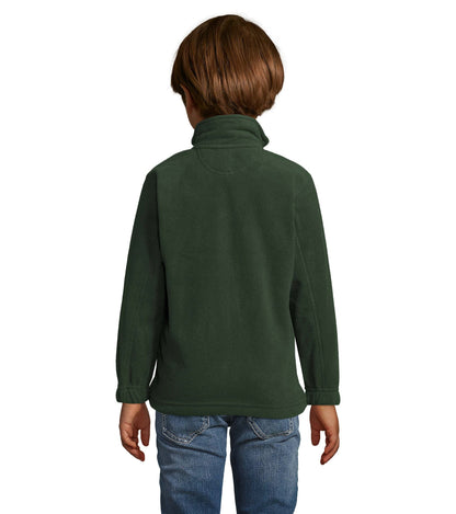 COOZO Unisex Kids North Fleece Jacket - Green - 7-8 Years