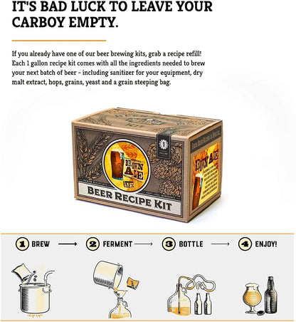Craft A Brew Brown Ale Refill Recipe Kit; 1 Gallon; Ingredients for Home Brewing Beer