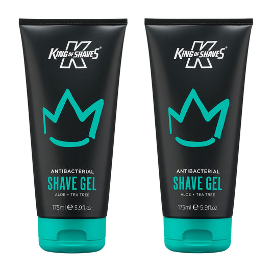 - King of Shaves Antibacterial Shaving Gel for Men | Low Foam for A Precise Shave -