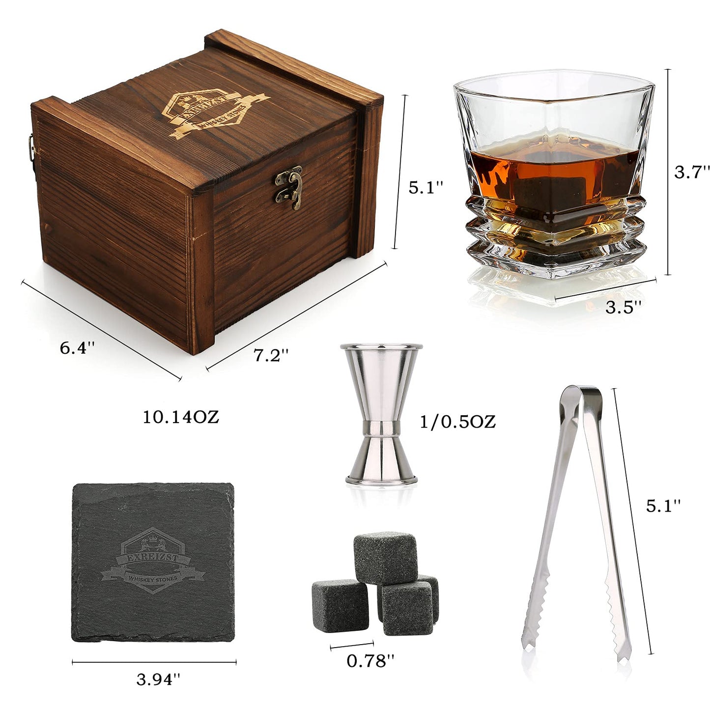- Whiskey Stones, Whiskey Glass Gift Set whiskey gift sets for men
