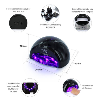 - MYLEE | 15 Seconds Cure Convex Curing® LED Gel Polish Nail Drying Lamp KIT -