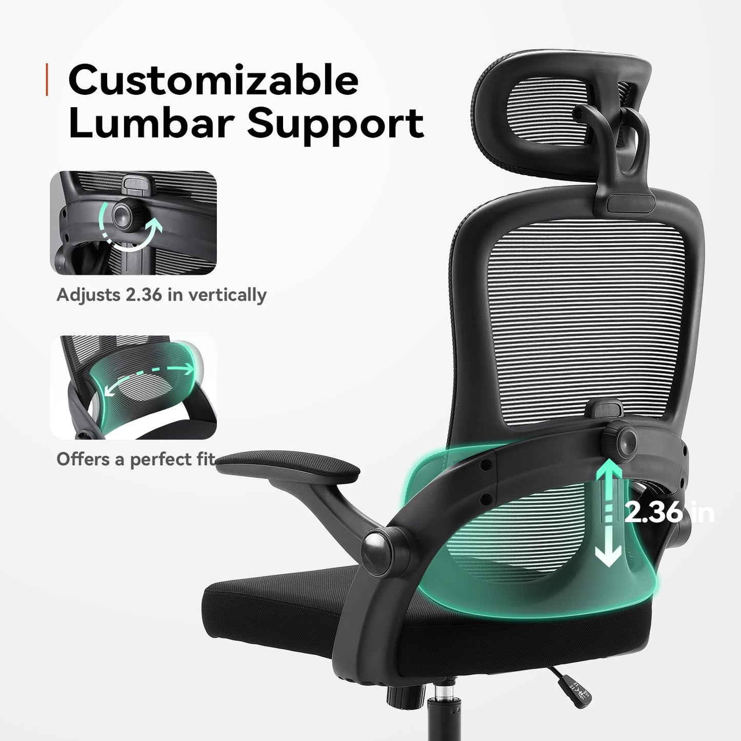 - SIHOO M102C Ergonomic Mesh Office Chair | High Back Desk Chair | 3D Armrests -
