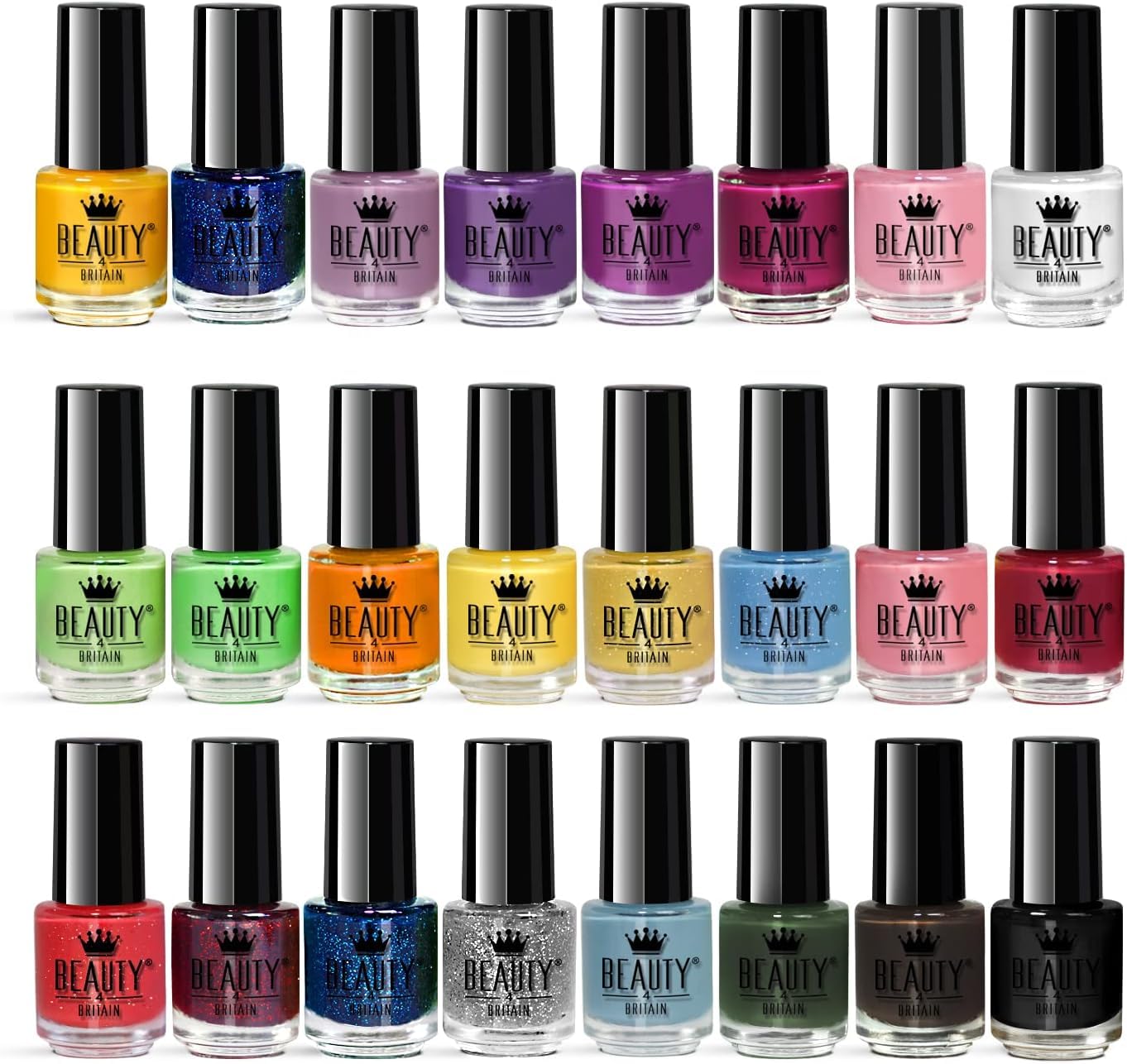 - Splash 48 x Nail Polish Varnish Set | 48 Different Modern Colours | Quick Drying -