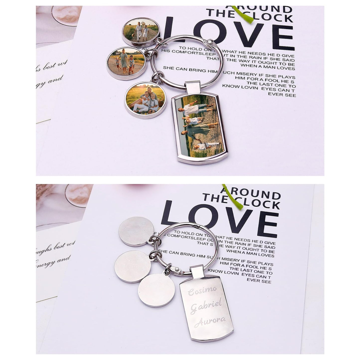 - FIKCIK Personalised Photo Keyring -