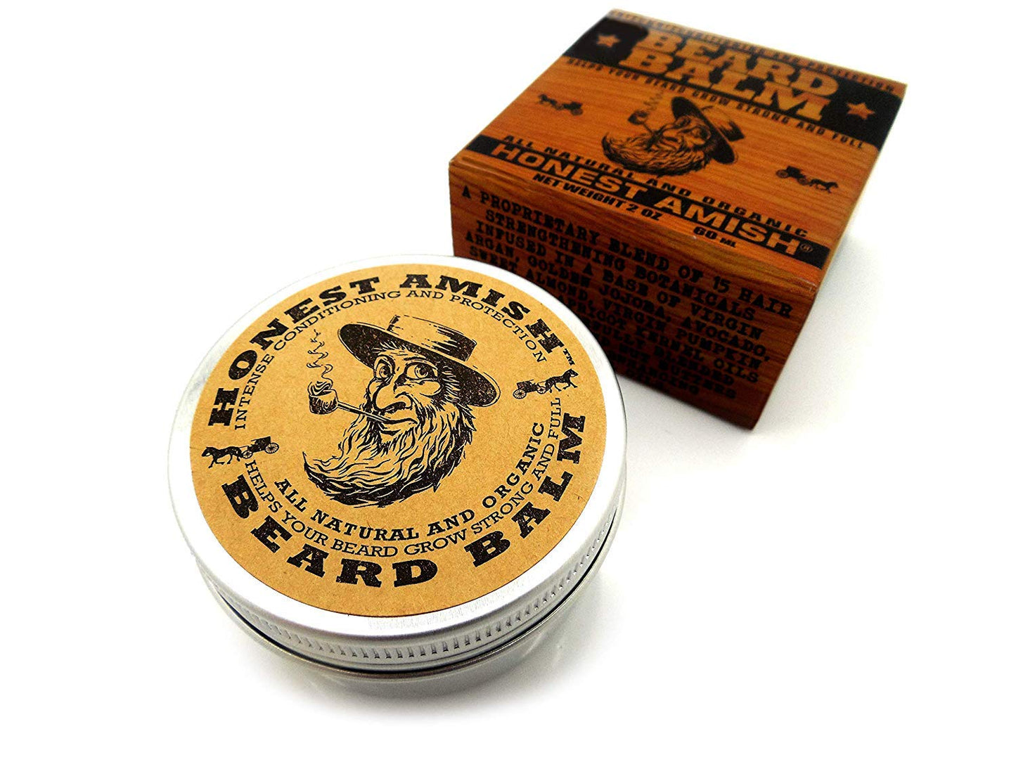 - Honest Amish Beard Balm | Made with only Natural and Organic Ingredients -