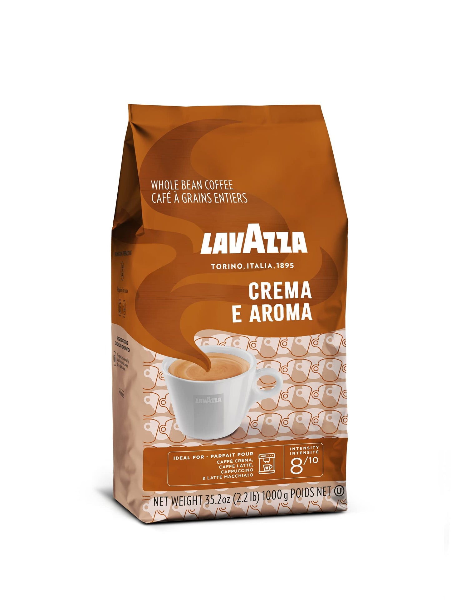- Lavazza Crema e Aroma | Arabica and Robusta Medium Roast Coffee Beans | 1 kg -