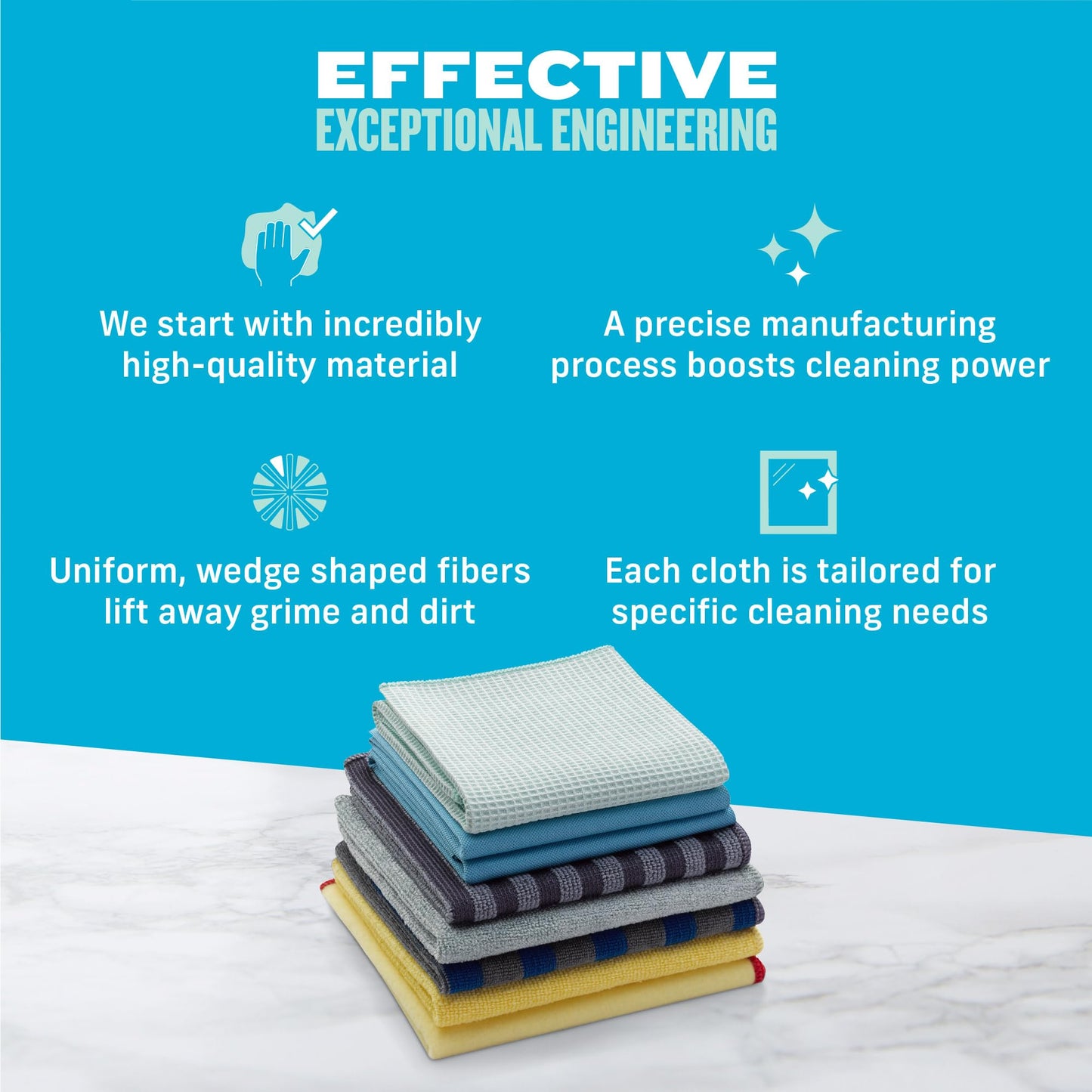 - E-Cloth Home Cleaning Set | Contains Multiple Microfiber Cleaning Cloths -