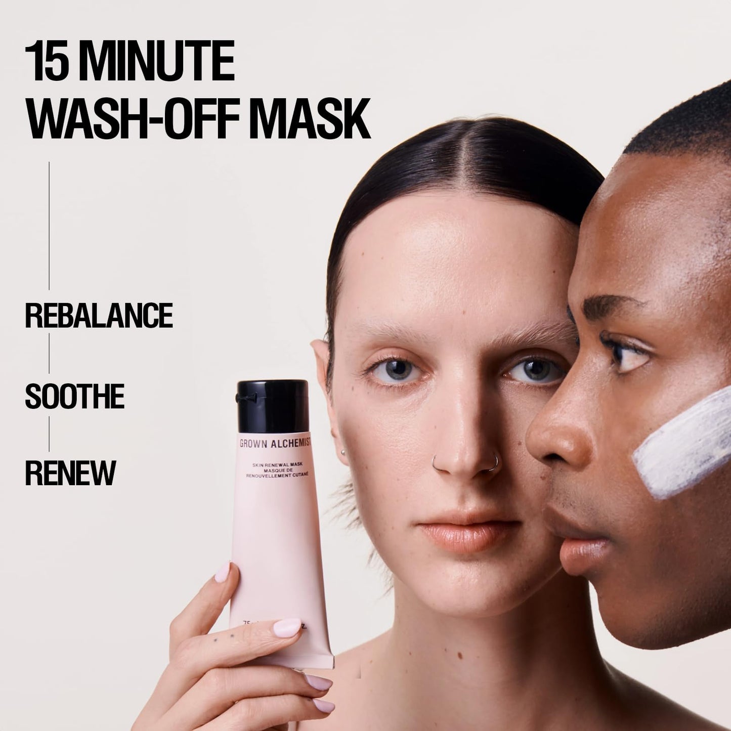 - Grown Alchemist Skin Renewal Mask | Creamy, Wash-off Clay Mask –