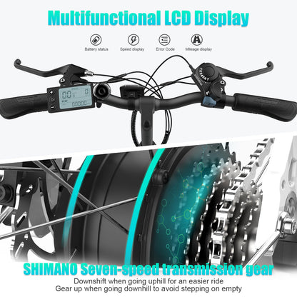 - HITWAY Electric Bike | 26 inch E-bike Electric city bike | 250W motor | 7 gear -