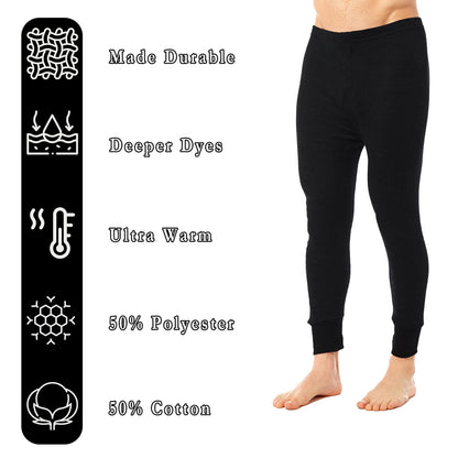 - Heatwave® Pack of 2 Men's Thermal Trousers Long Johns Warm Underwear Baselayer Thermals -