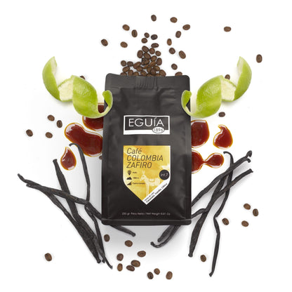 - Eguia Whole Medium Roasted Coffee Beans Variety Pack | 4× 250g-Non-bitter | medium roast Arabica coffee beans -