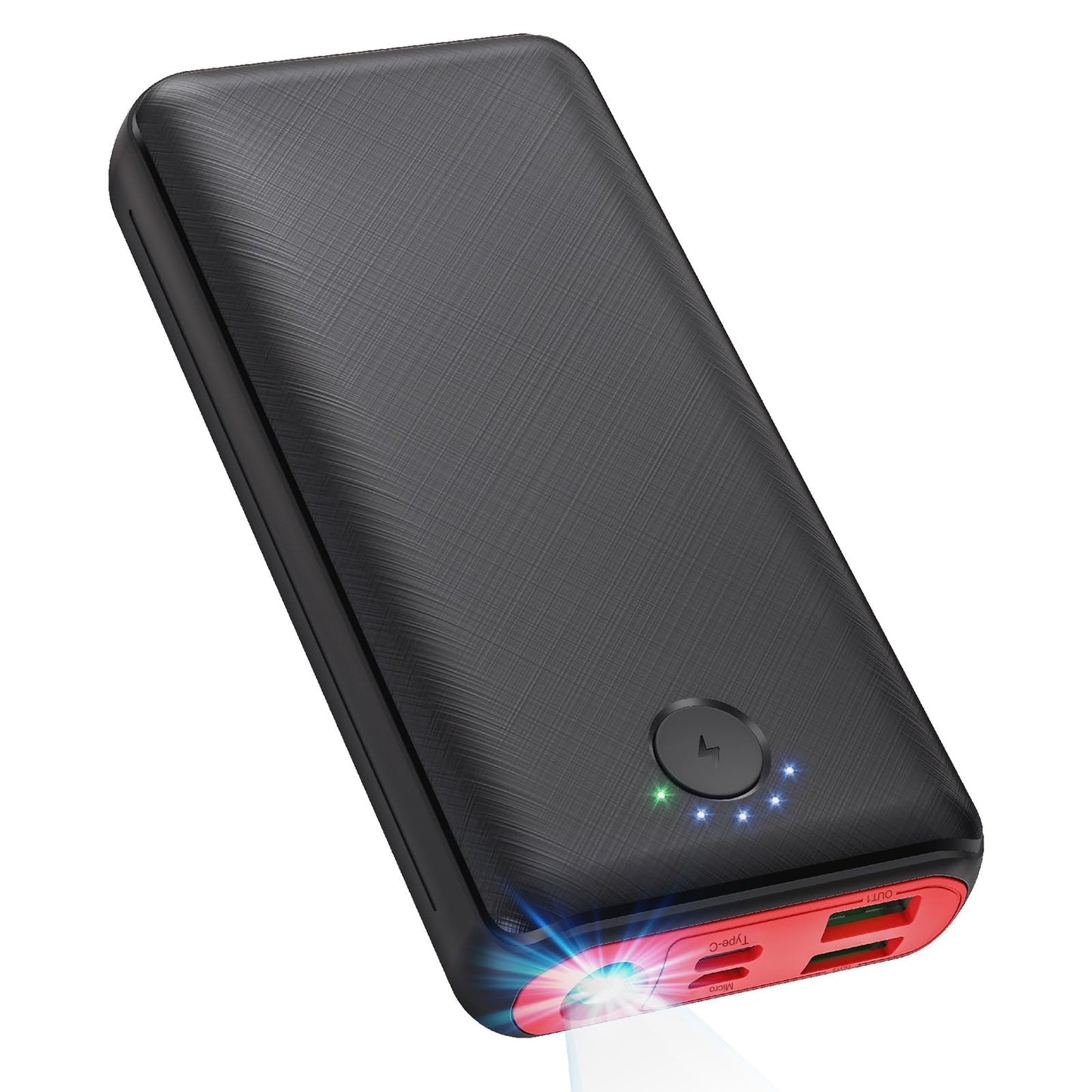 - Power Bank 27000mAh Powerbank | Fast Charging 22.5W QC 3.0 Portable Charger | Outputs Inputs Flashlight USB C Battery Pack -